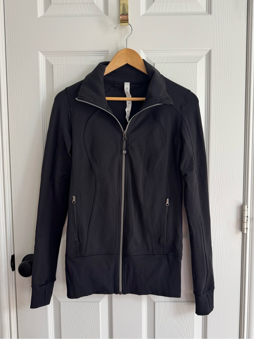 🤎 lululemon 🤎 Black Zip Up Longline Jacket (6)